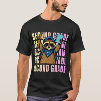 Rolig Tvättbjörn För Andra Klass Elever T Shirt