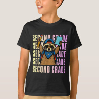 Rolig Tvättbjörn För Andra Klass Elever Tillbaka T Shirt