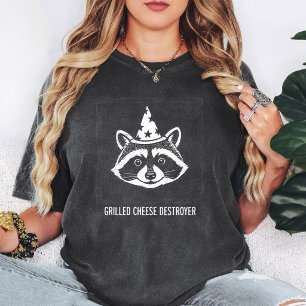 Rolig Tvättbjörn Grillad Ost Förstörare Grafisk T Shirt