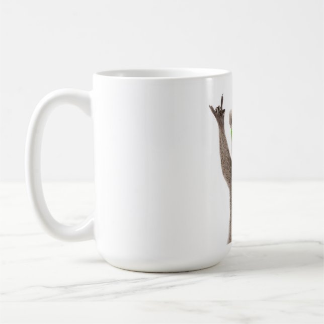 Rolig tvättbjörn kaffemugg (Vänster)