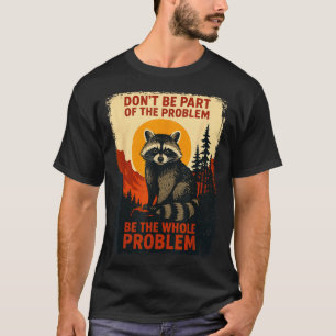 Rolig Tvättbjörn Natur Vilda Djur Utomhus Grafisk T Shirt