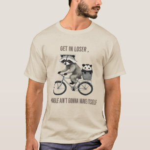 Rolig tvättbjörn & pungråtta meme-tröja   Trendig  T Shirt