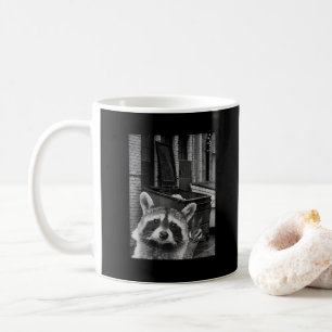 Rolig Tvättbjörn Selfie Tvättbjörn Rolig Tvättbjör Kaffemugg
