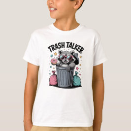 Rolig Tvättbjörn Som Pratar Skräp T Shirt