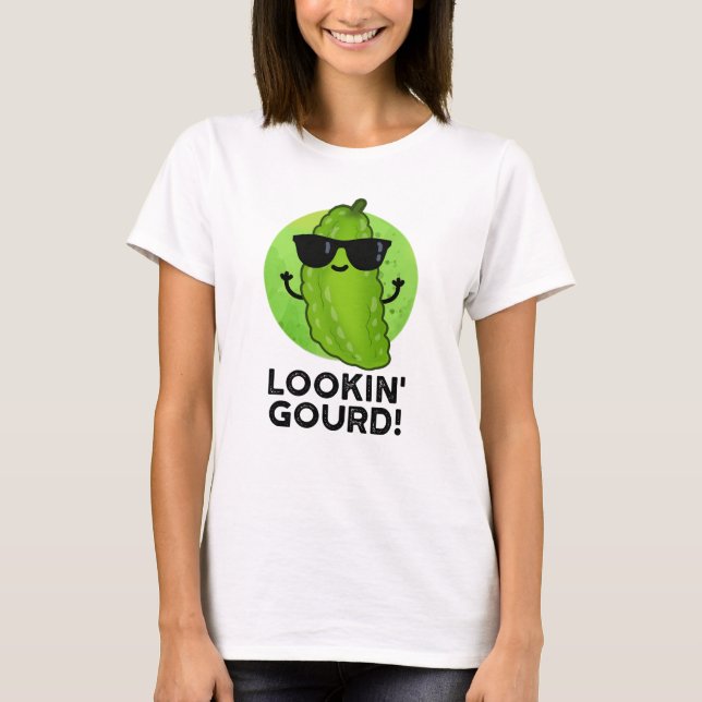 Rolig Tydlig Gourd Kyld Grönsak Puns  T Shirt (Framsida)
