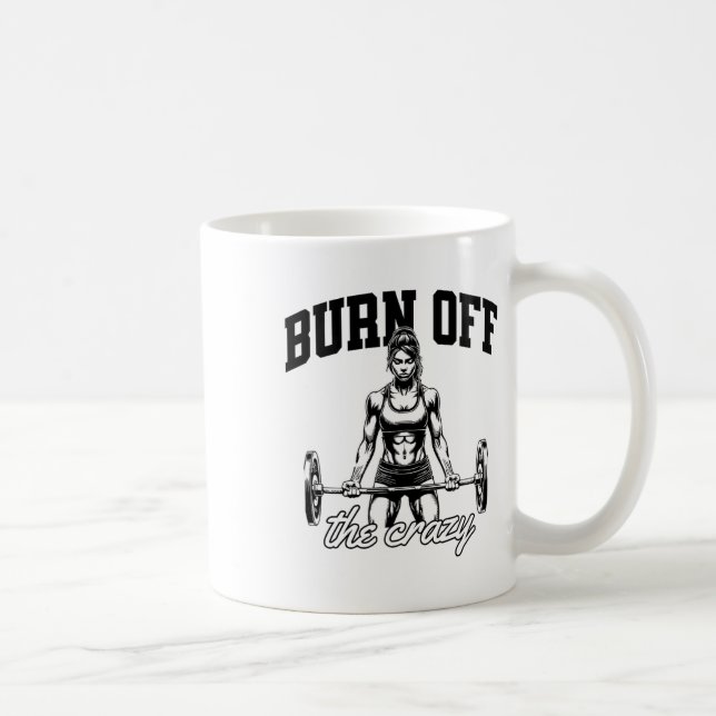 Rolig tyngdlyftning Bodybuilding Kraft Lyftande Sä Kaffemugg (Höger)