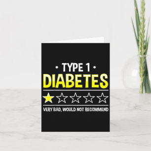 Rolig Typ 1 Diabetes En Stjärna Humor  Kort