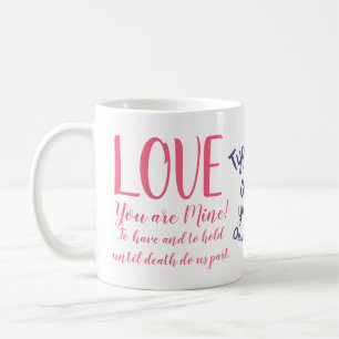 Rolig typografigåva. Tvåsidig beställnings- text Kaffemugg