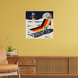 Rolig tysk flagga poster