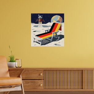 Rolig tysk flagga poster