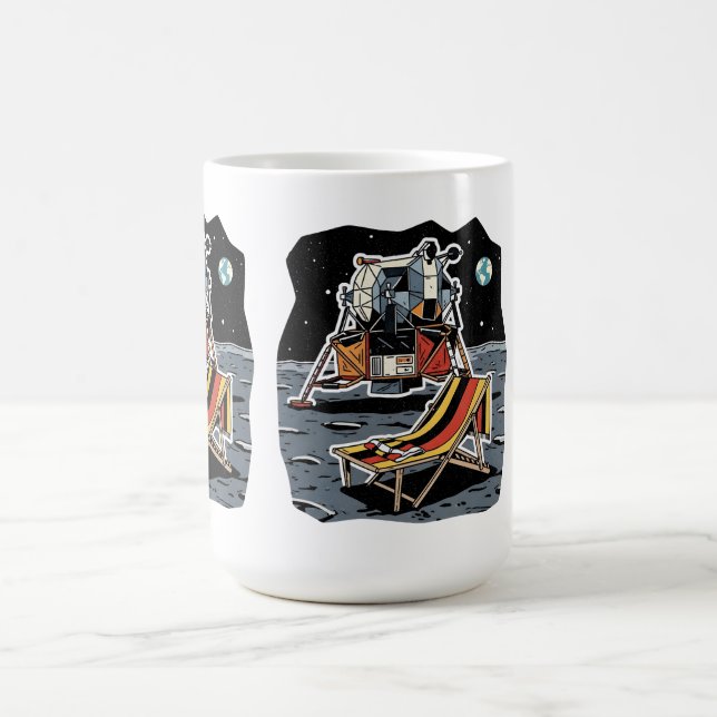 Rolig tysk handduk  kaffemugg (Center)