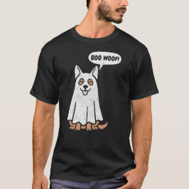 Rolig tysk schäferhund Halloween-spökenhund T Shirt