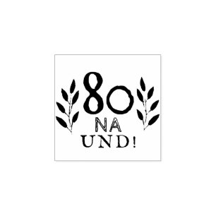 Rolig Tysk Tysk 80 Na und 80-årsfirande Stämpel