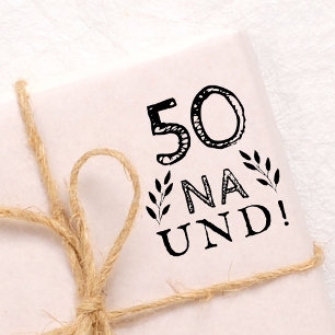 Rolig Tysk Tyska 50 Na und 50-årsdag Stämpel