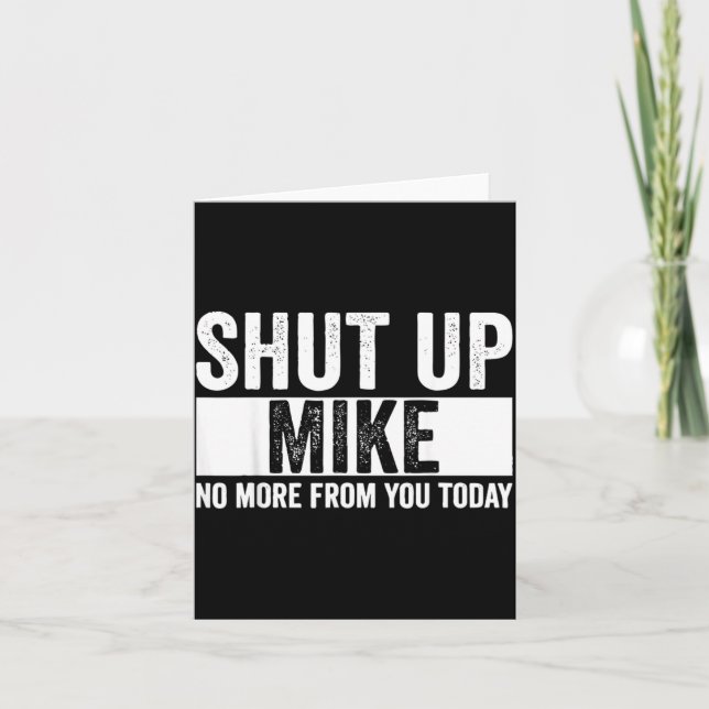 Rolig Tyst Mike Inte Mer Från Dig Idag Mike Kort (Framsida)