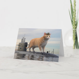 Rolig Ubåt Tabby Kort