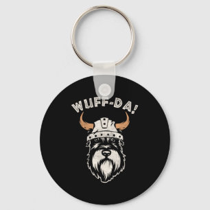Rolig Uff Da Woof Da Norsk Punsats Schnauzer Nyckelring