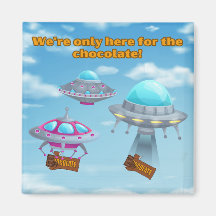 Rolig UFO-chokladälskares design