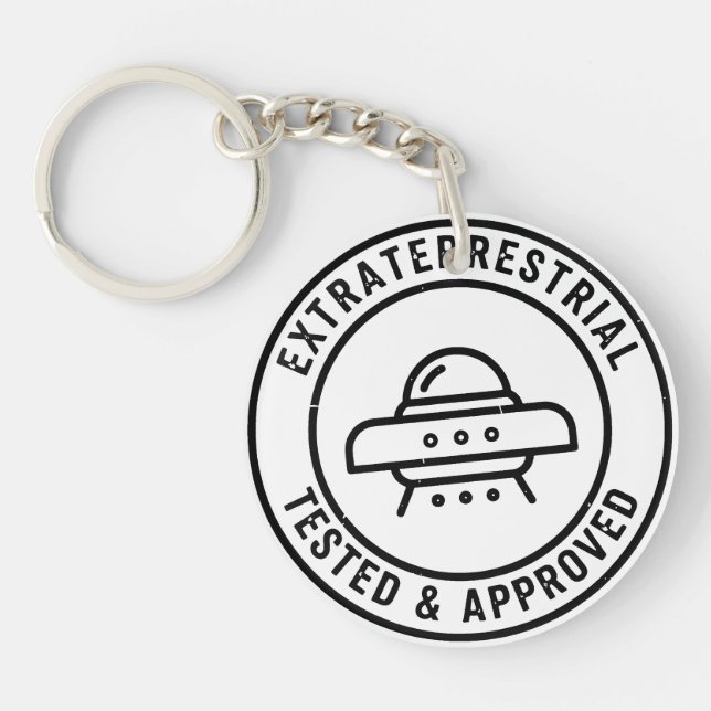 Rolig UFO-utomjordisk rymdvarelse Testad & Godkänd (Framsidan)