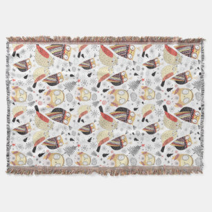 Rolig uggla för struktur mysfilt