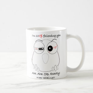 Rolig uggla kaffemugg