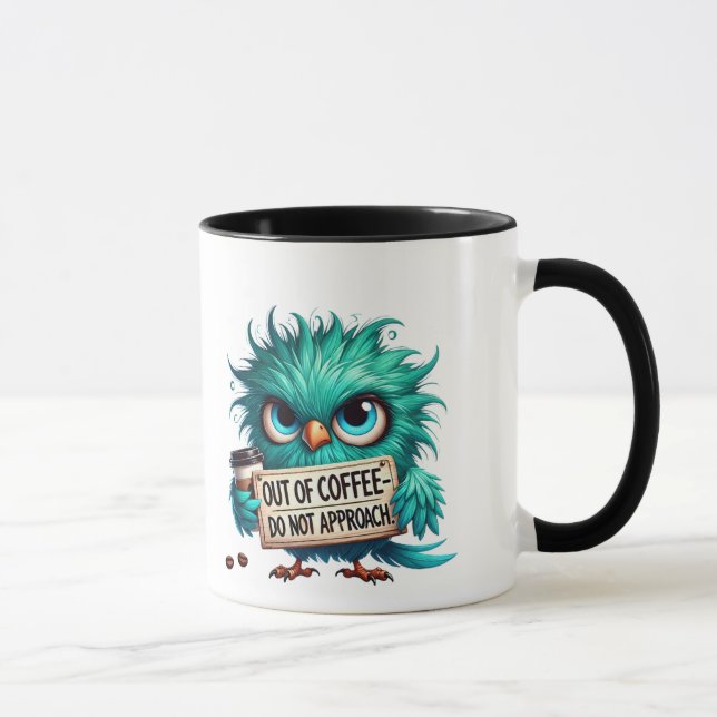 Rolig uggla kaffemugg, Kaffet är slut-mugg Mugg (Höger)