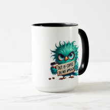 Rolig uggla kaffemugg, Kaffetom Mugg