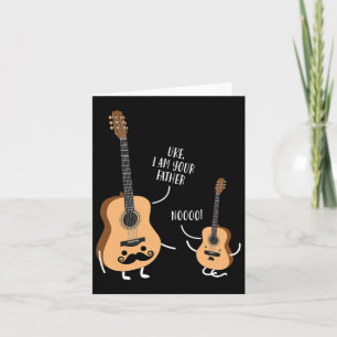 Rolig Uke Jag Är Din Far T Tröja Ukulele Gitarr  Kort