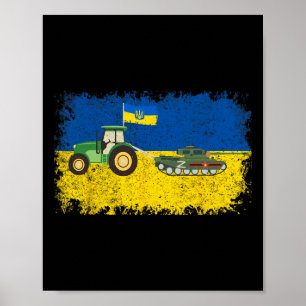 Rolig ukrainsk bonde stjäl tank meme jag står wi poster