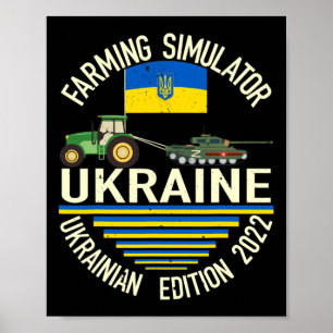 Rolig ukrainsk bonde stjäl tank meme jag står wi poster
