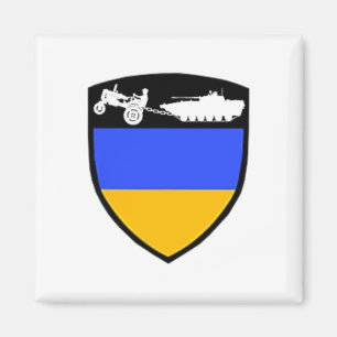 Rolig ukrainsk bonde traktor bogserar tank meme magnet