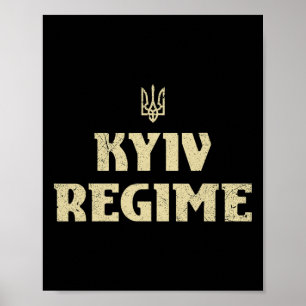 Rolig ukrainsk treudd t-shirt för Kyiv-regimen Stö Poster