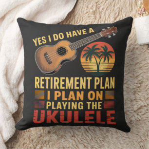 Rolig Ukulele pensionsplan Kudde