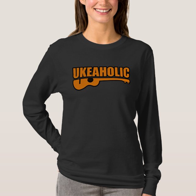 Rolig Ukulele  T Shirt (Framsida)