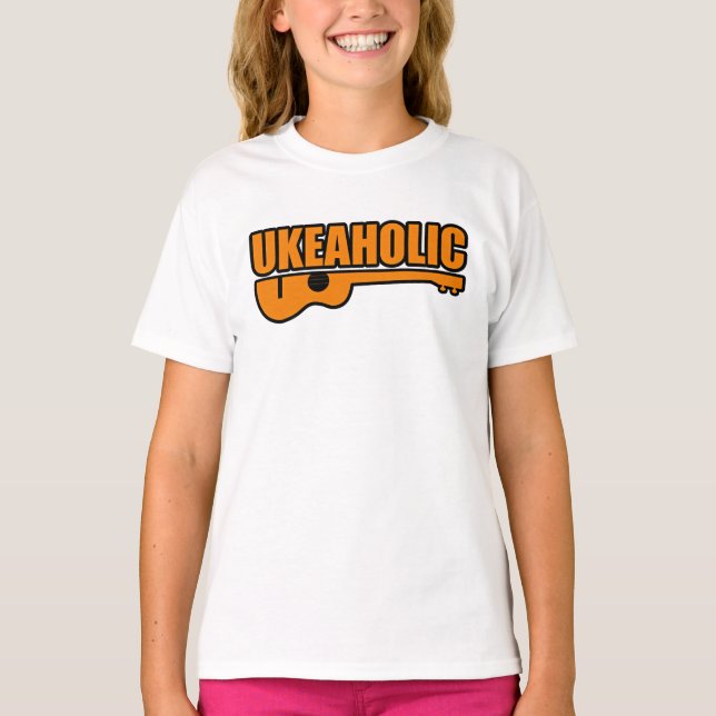 Rolig Ukulele  T Shirt (Framsida)