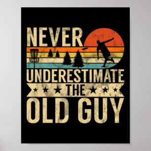Rolig Ultimate Frisbee Den Gamla Killen Disc Golf  Poster