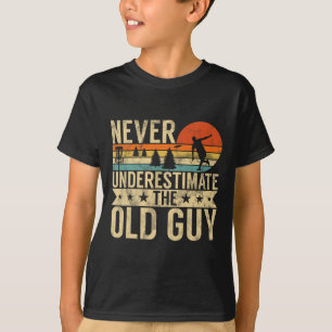 Rolig Ultimate Frisbee Den Gamla Killen Disc Golf T Shirt
