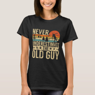 Rolig Ultimate Frisbee Den Gamla Killen Disc Golf T Shirt