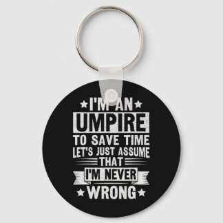 Rolig Umpire-design för en domare Nyckelring