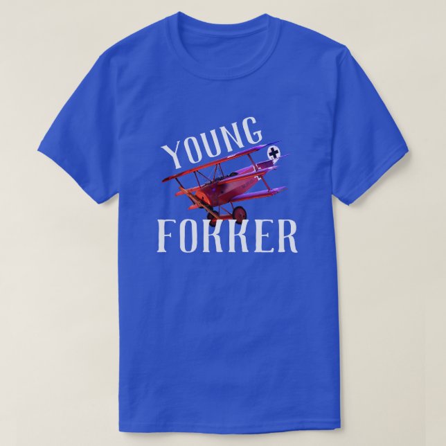 Rolig "ung Fokker ", T Shirt (Design framsida)