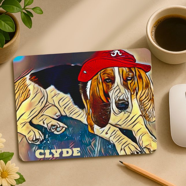 Rolig unik anpassad Clyde hund  Musmatta (Skapare uppladdad)