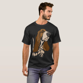 Rolig unik konst för Bassethundhund Tee Shirt