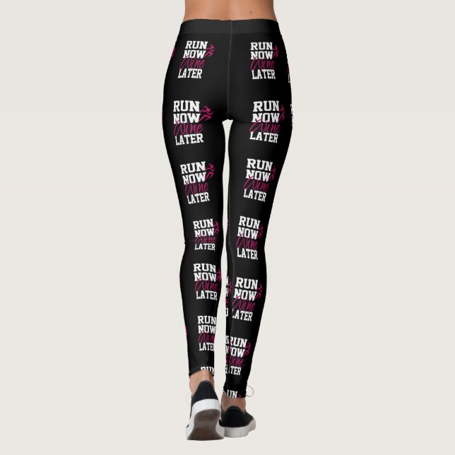 Rolig unik löpning nu vin senare tävlingsdag kul leggings (Baksida)