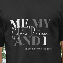 Rolig unik typografi för Goldie hundpappa T Shirt