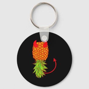 Rolig upp och ner ananas swingare fruktälskare nyckelring