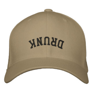 Rolig Upp och Ner Drunkad Broderad Keps