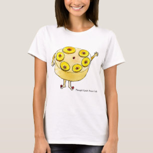 Rolig Upp-och-ner-pineapplekaka Excentrisk konst H T Shirt