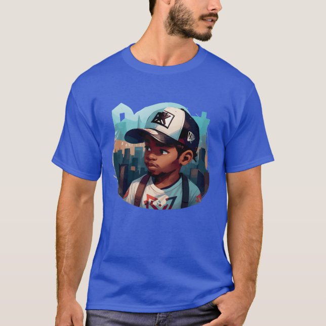 Rolig urban kille t shirt (Framsida)