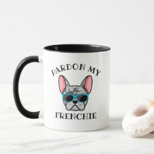 Rolig Ursäkta min Frenchie Blue Merle Fransk Bulld