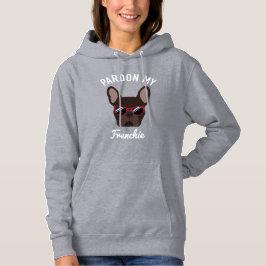 Rolig Ursäkta min Frenchie Brun Fransk Bulldog T Shirt